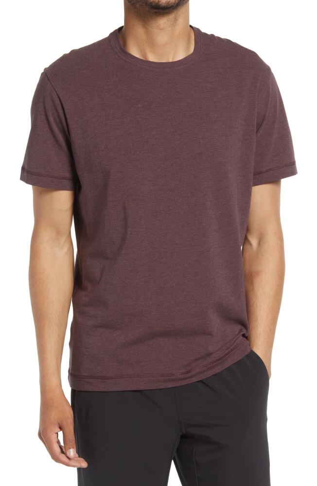 Public Rec Men's Performance T-Shirt in Heather Burgundy Cover