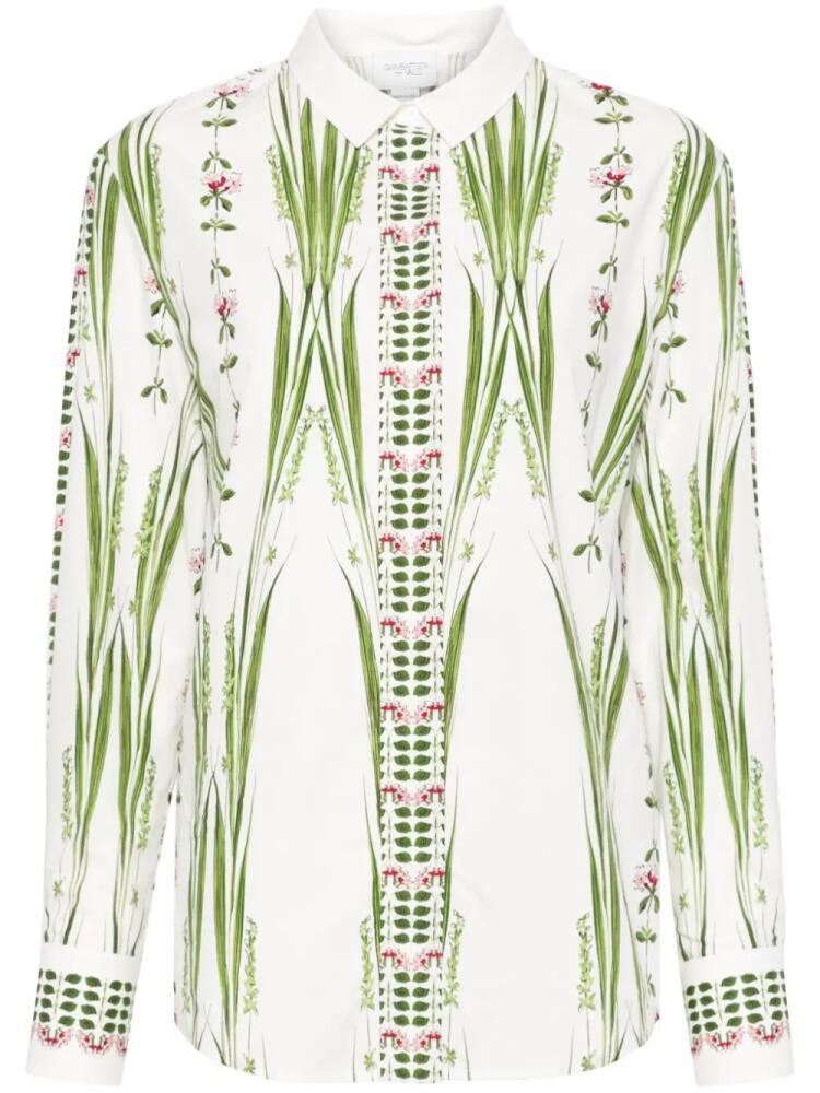 Giambattista Valli Jardin Du Cap-print shirt - White Cover