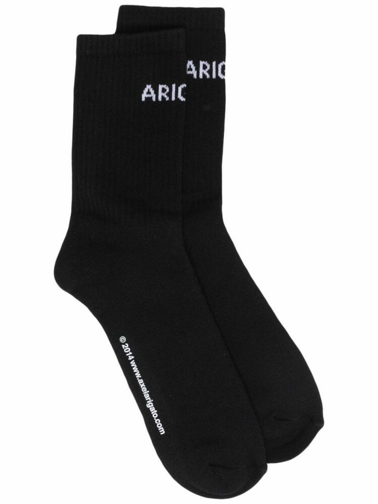 Axel Arigato logo-knit ankle socks - Black Cover