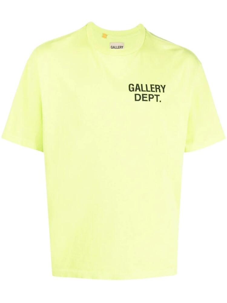 GALLERY DEPT. logo-print cotton T-shirt - Green Cover