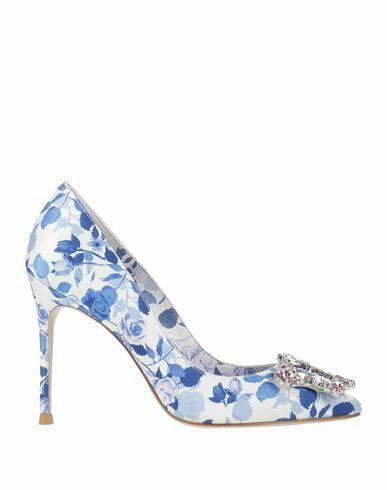 Sophia Webster Woman Pumps Blue Textile fibers Cover