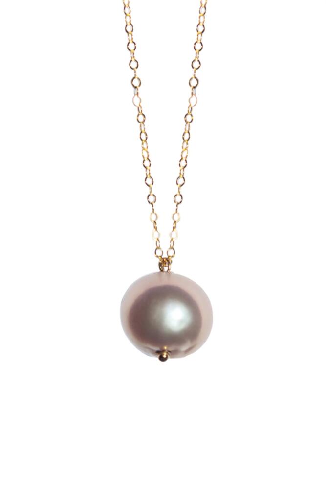 seree Sadie Baroque pearl necklace in Purple Cover