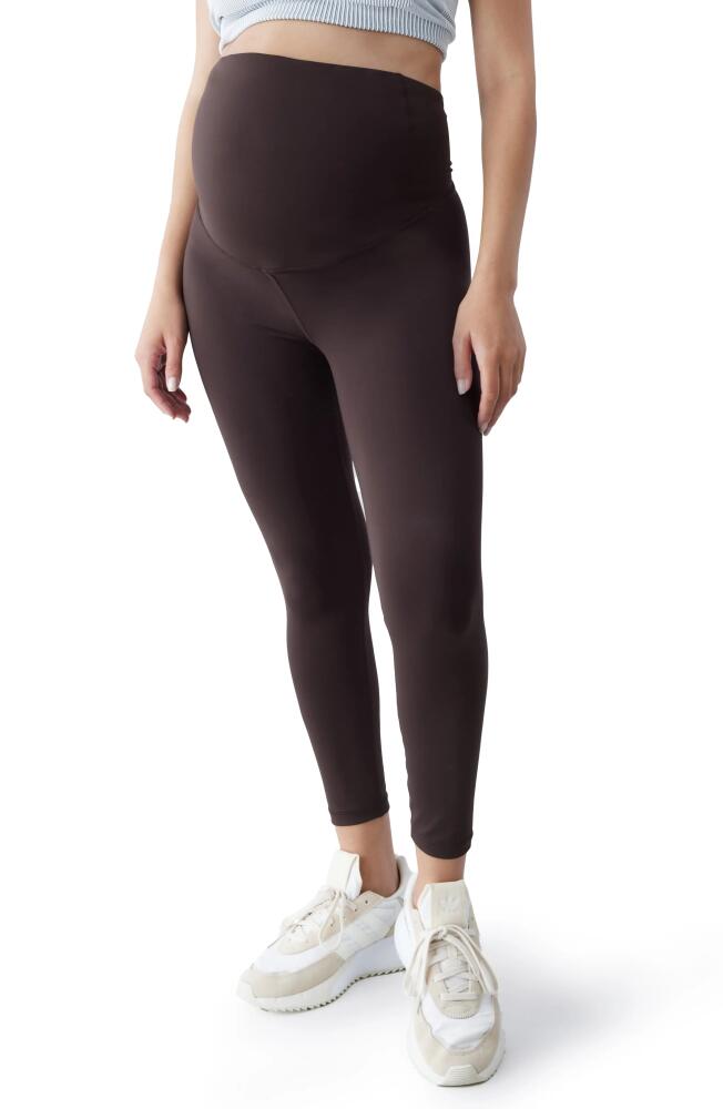 Ingrid & Isabel Performance 7/8 Maternity Leggings in Java Cover