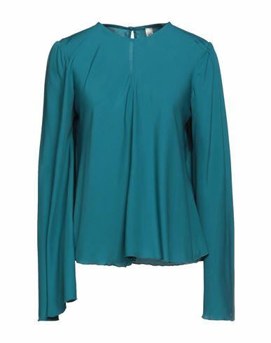 Souvenir Woman Top Deep jade Polyester, Elastic fibres Cover