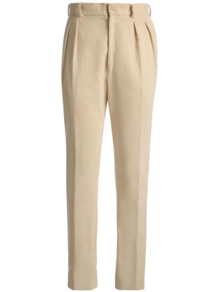 Bally gathered-detail tailored trousers - Neutrals Cover