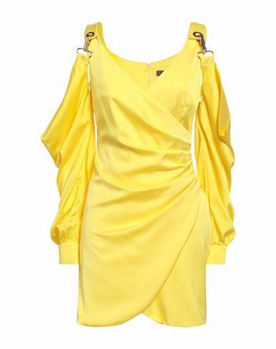 Monique Garçonne Woman Mini dress Yellow Polyester Cover