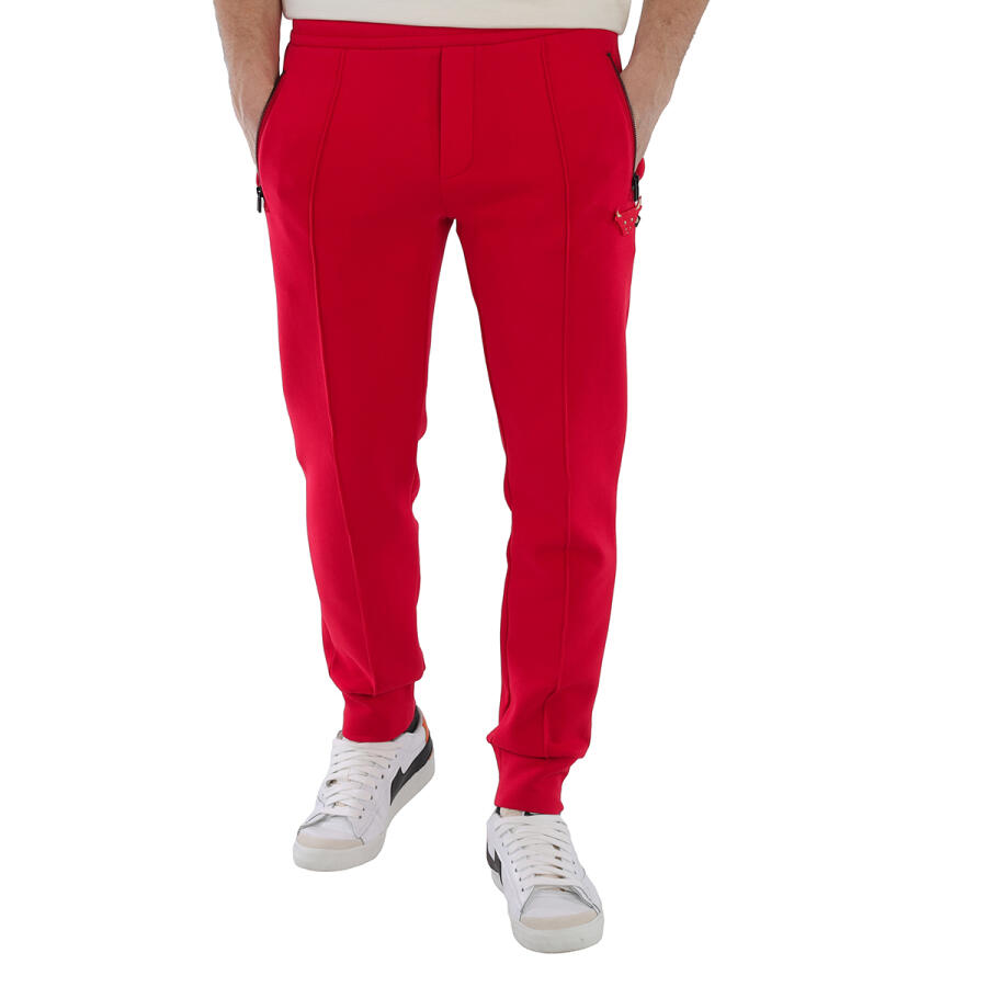 Emporio Armani Mens Red Cotton Sweatpants Cover