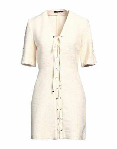 Maje Woman Mini dress Cream Cotton, Acrylic, Polyester, Polyamide Cover