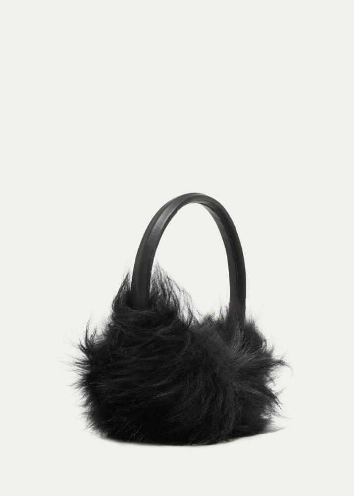 Yves Salomon Thick Leather & Cashmere Earmuffs Cover