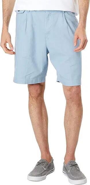 Nautica 8.5 Sustainably Crafted Pleated Shorts (Petrol) Men's Shorts Cover