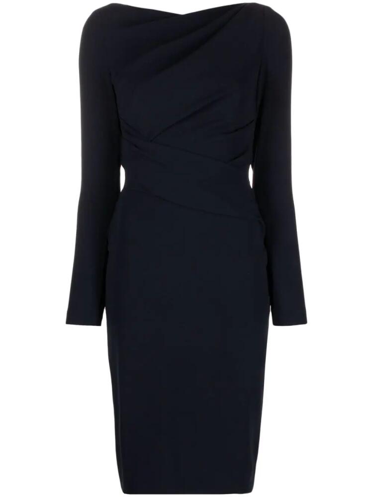 Talbot Runhof shift midi dress - Blue Cover