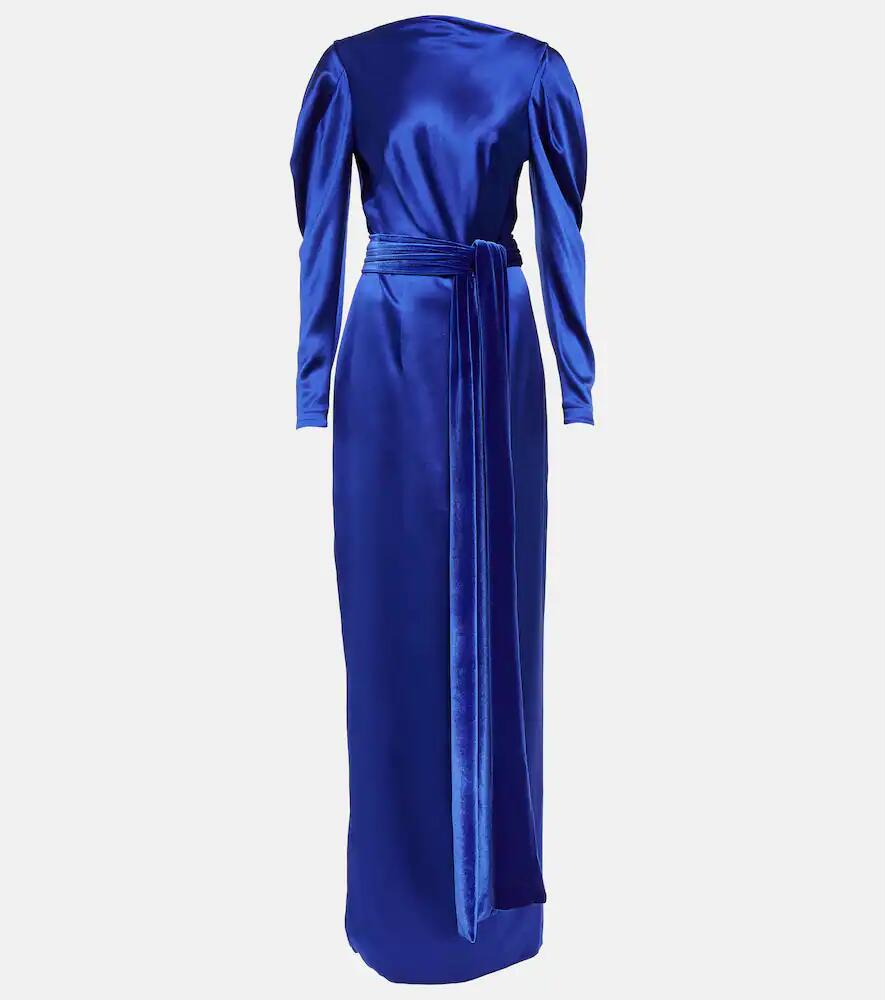 Monique Lhuillier Silk satin gown Cover