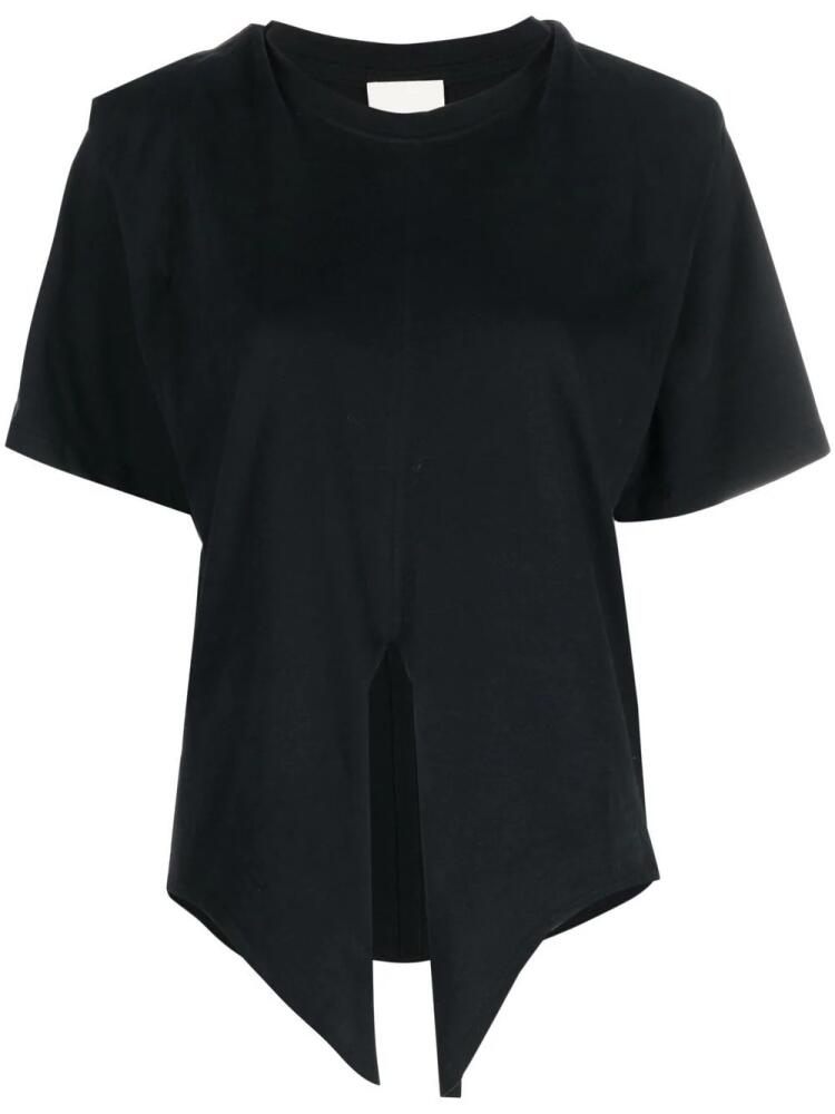 ISABEL MARANT Zelikia tie-waist T-shirt - Black Cover