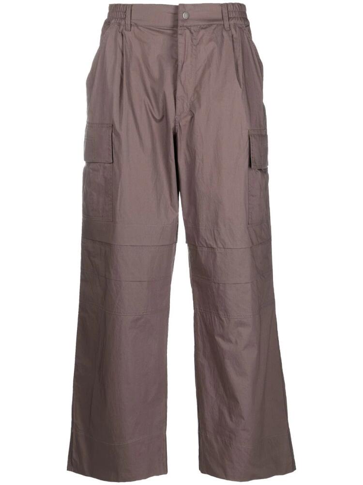 There Was One wide-leg cotton cargo trousers - Brown Cover