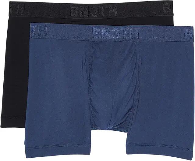 BN3TH Classic Trunks 2-Pack Solid (Black Navy 2-Pack) Men's Underwear Cover