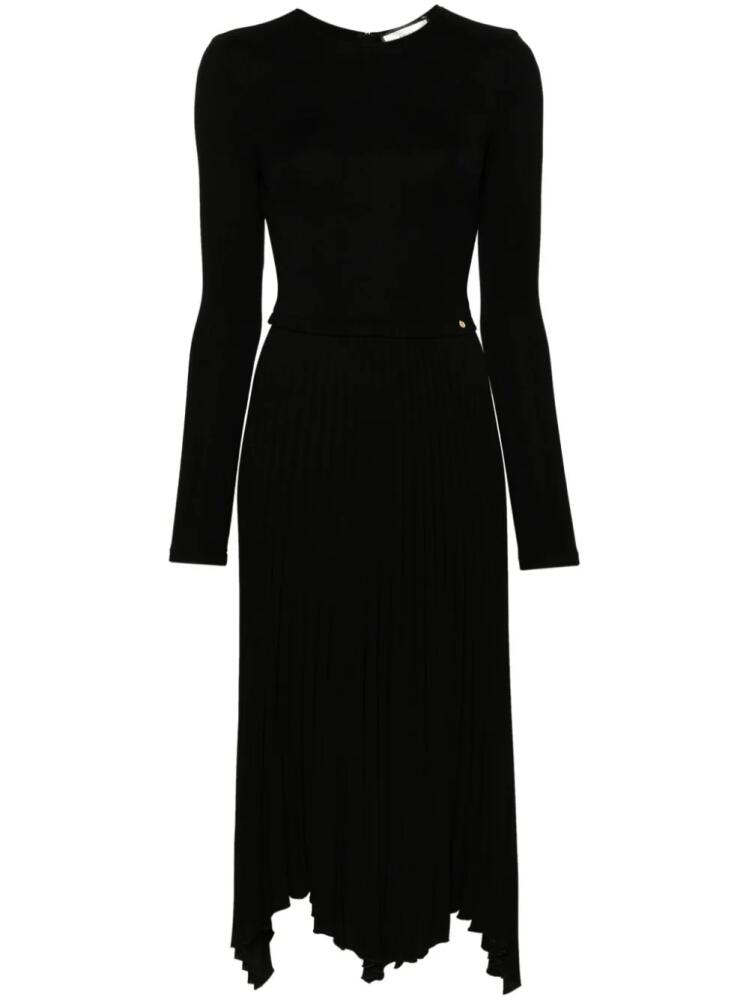 NISSA logo-plaque midi dress - Black Cover