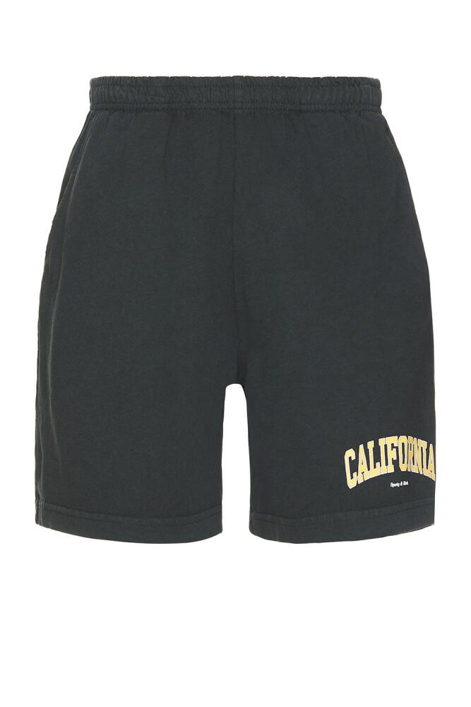 Sporty & Rich California Gym Shorts in Black Cover