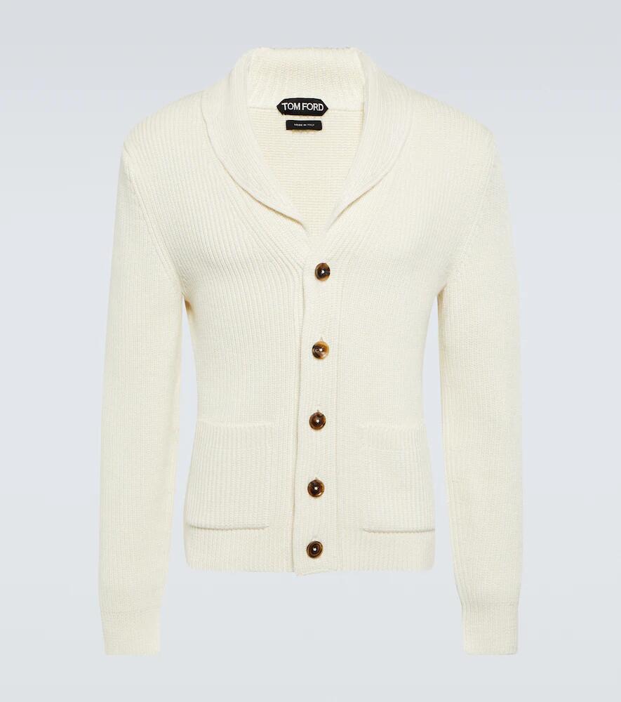 Tom Ford Ribbed-knit wool and silk cardigan Cover