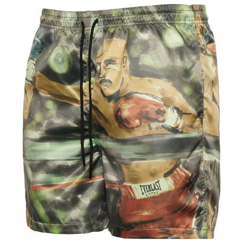 Coney Island Picnic X Everlast Watercolor 5.5" Nylon Shorts - Mens Multi/Green Cover