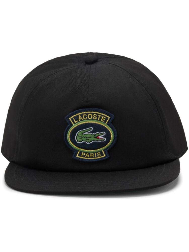 Lacoste logo-patch cap - Black Cover