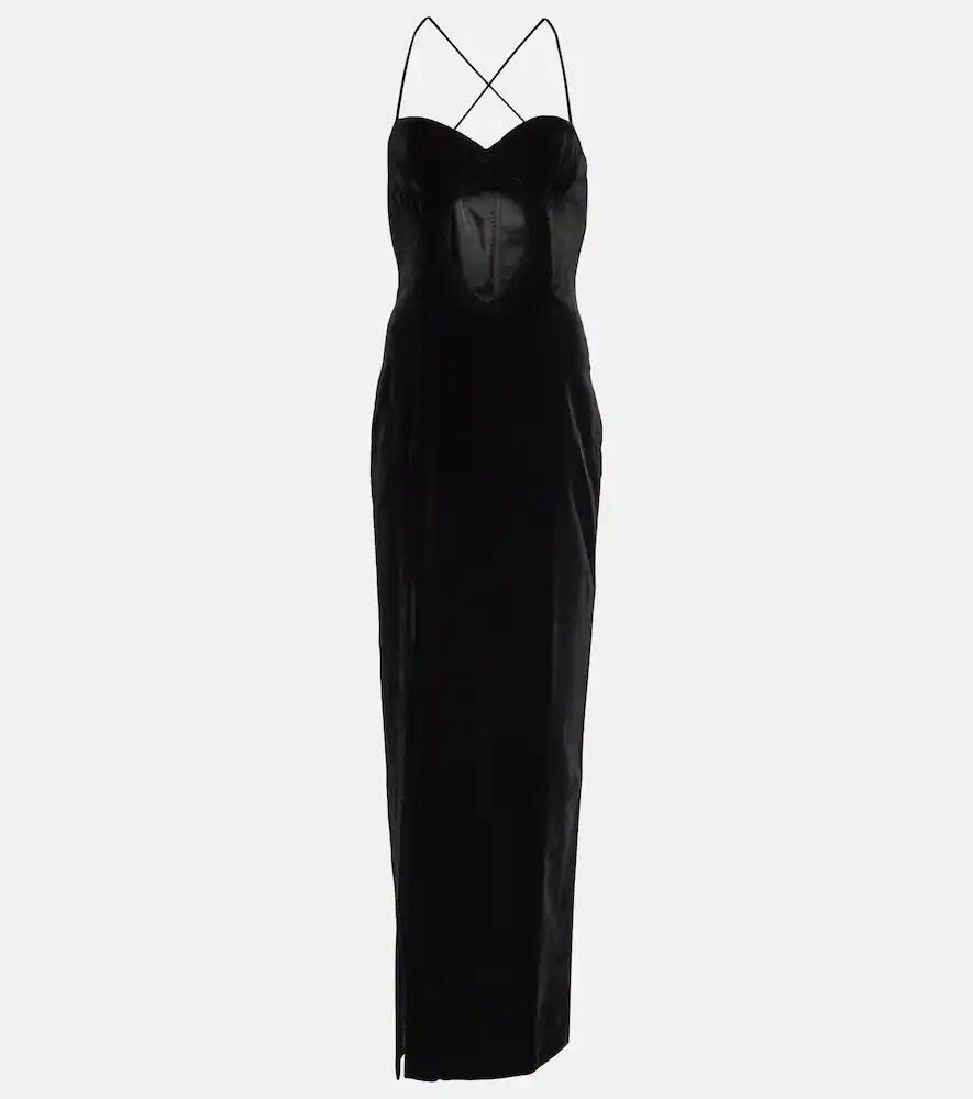 Alessandra Rich Cutout velvet gown Cover