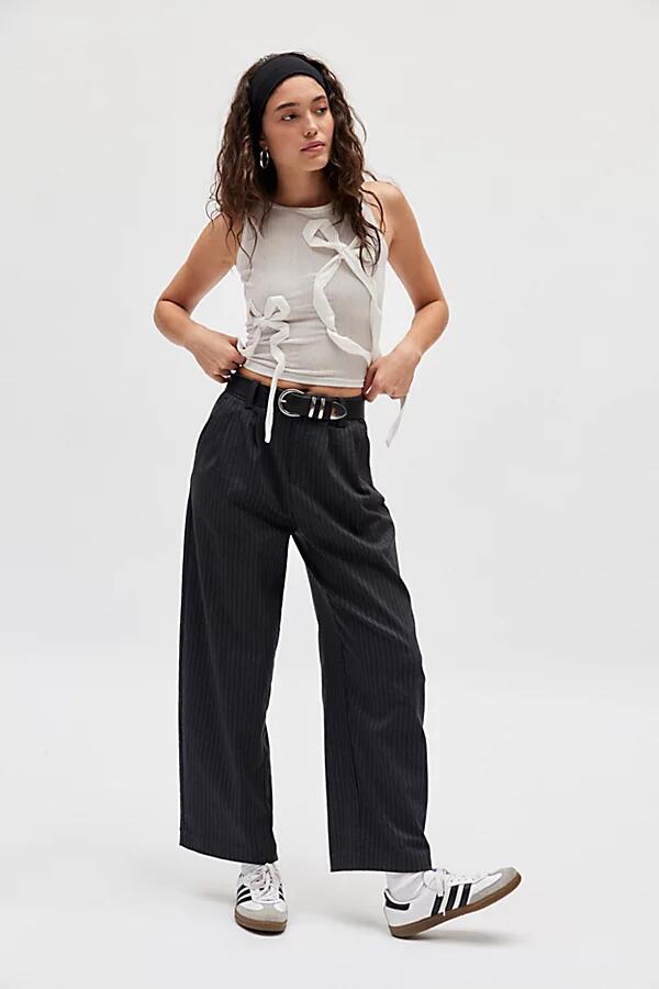 BDG Kristin Menswear Pant in Dark Grey Pinstripe Cover