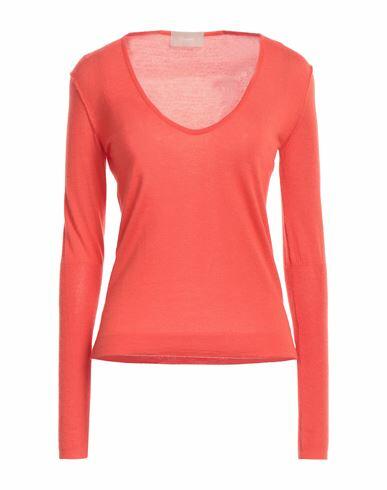 Drumohr Woman Sweater Orange Cashmere, Merino Wool, Silk Cover