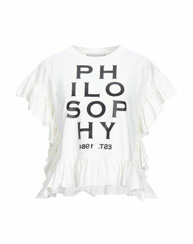 Philosophy Di Lorenzo Serafini Woman T-shirt White Cotton Cover