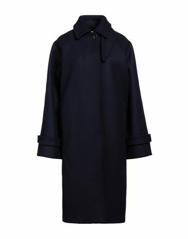 Ferragamo Woman Coat Midnight blue Wool Cover