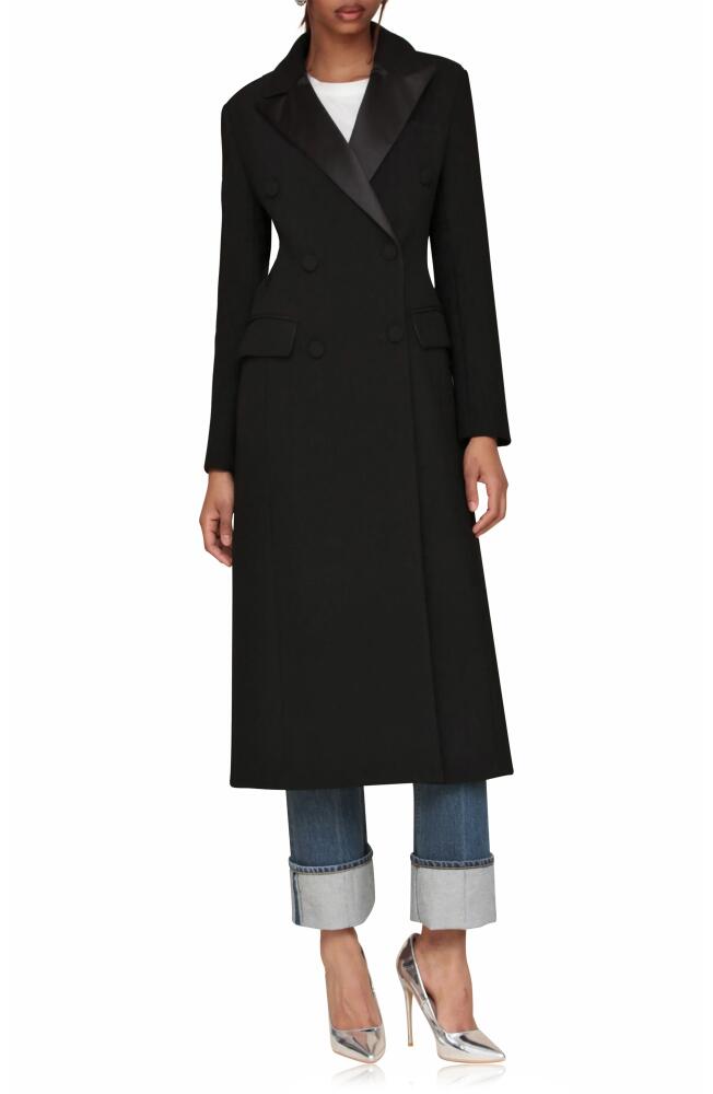 Avec Les Filles Tuxedo Hourglass Tailored Coat in Black Cover