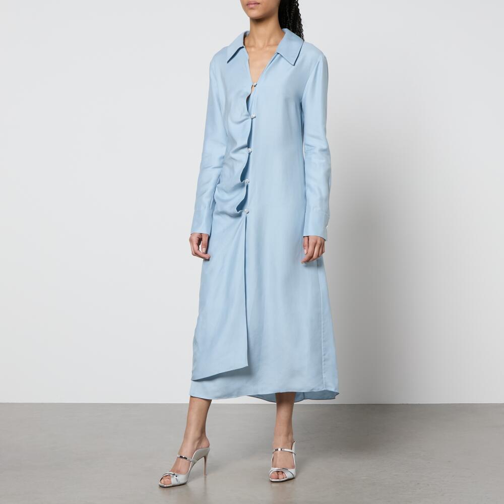 Stine Goya Spencer Poplin Wrap Midi Dress Cover