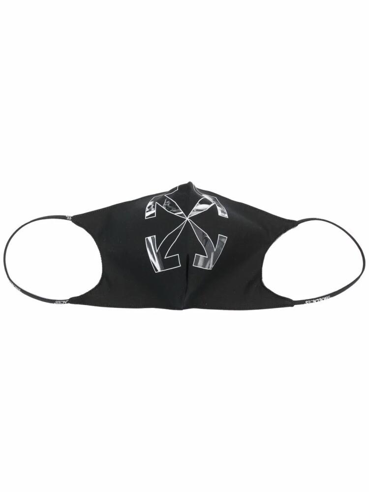 Off-White Caravaggio arrows-print face mask - Black Cover