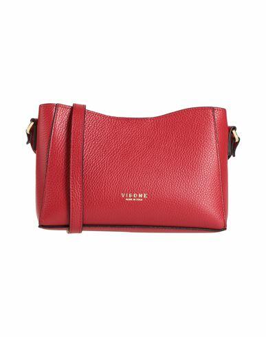 Visone Woman Cross-body bag Red Calfskin Cover