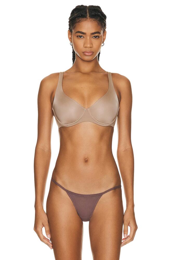 CUUP Micro Scoop Bra in Tan Cover