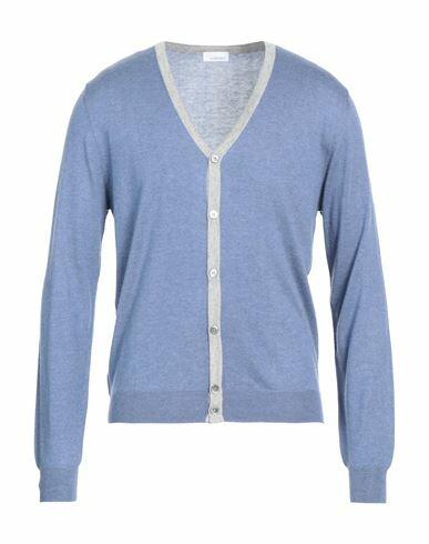 Heritage Man Cardigan Pastel blue Silk, Cashmere Cover