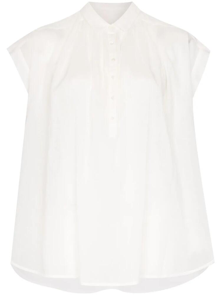 Nili Lotan oversized flared blouse - White Cover