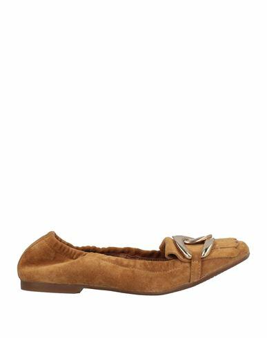 Carmens Woman Loafers Camel Soft Leather Cover