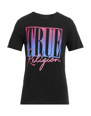 True Religion Man T-shirt Black Cotton Cover