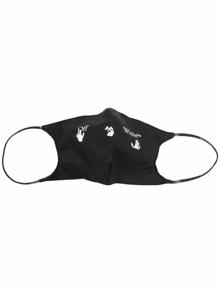 Off-White Swimm logo-print face mask - Black Cover