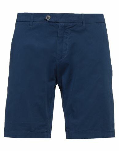 Roÿ Roger's Man Shorts & Bermuda Shorts Navy blue Cotton, Elastane Cover