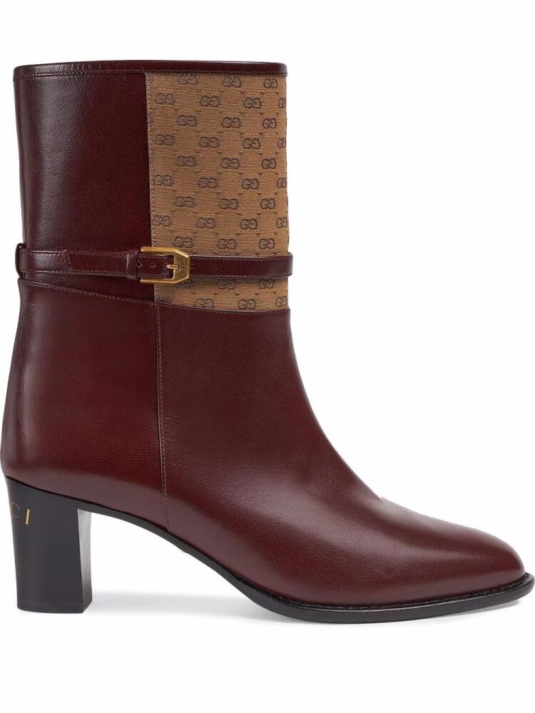 Gucci GG leather boots - Red Cover