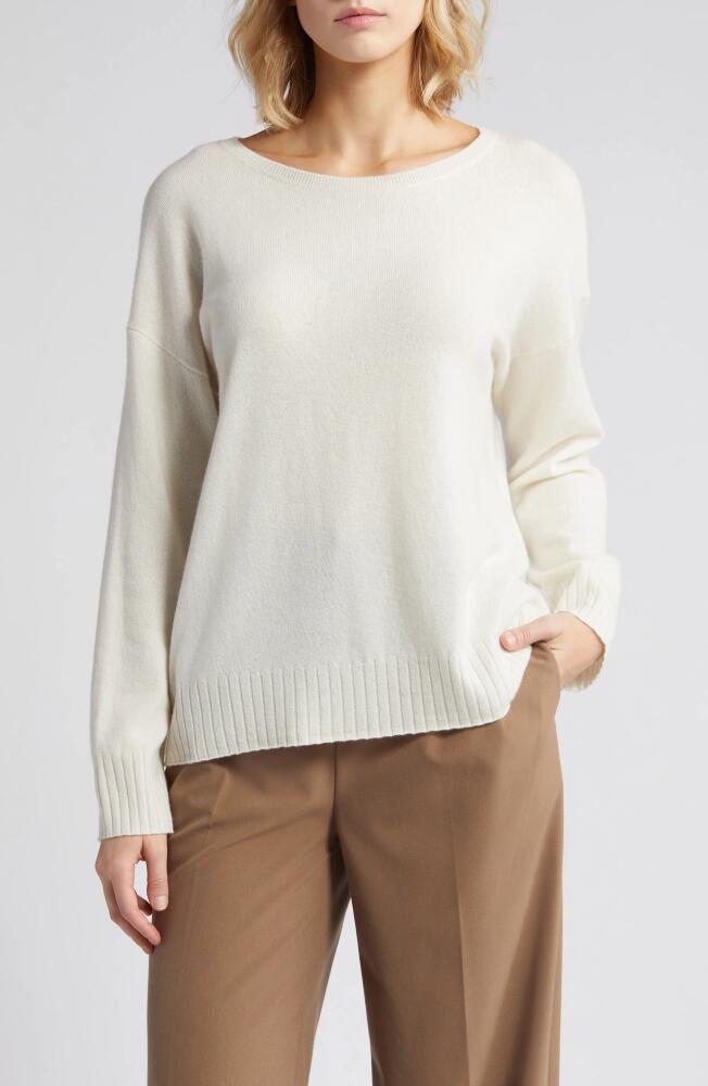 Nili Lotan Cashmere Boyfriend Sweater in Ivory Cover