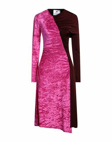 Marine Serre Woman Midi dress Fuchsia Polyamide, Elastane, Viscose Cover