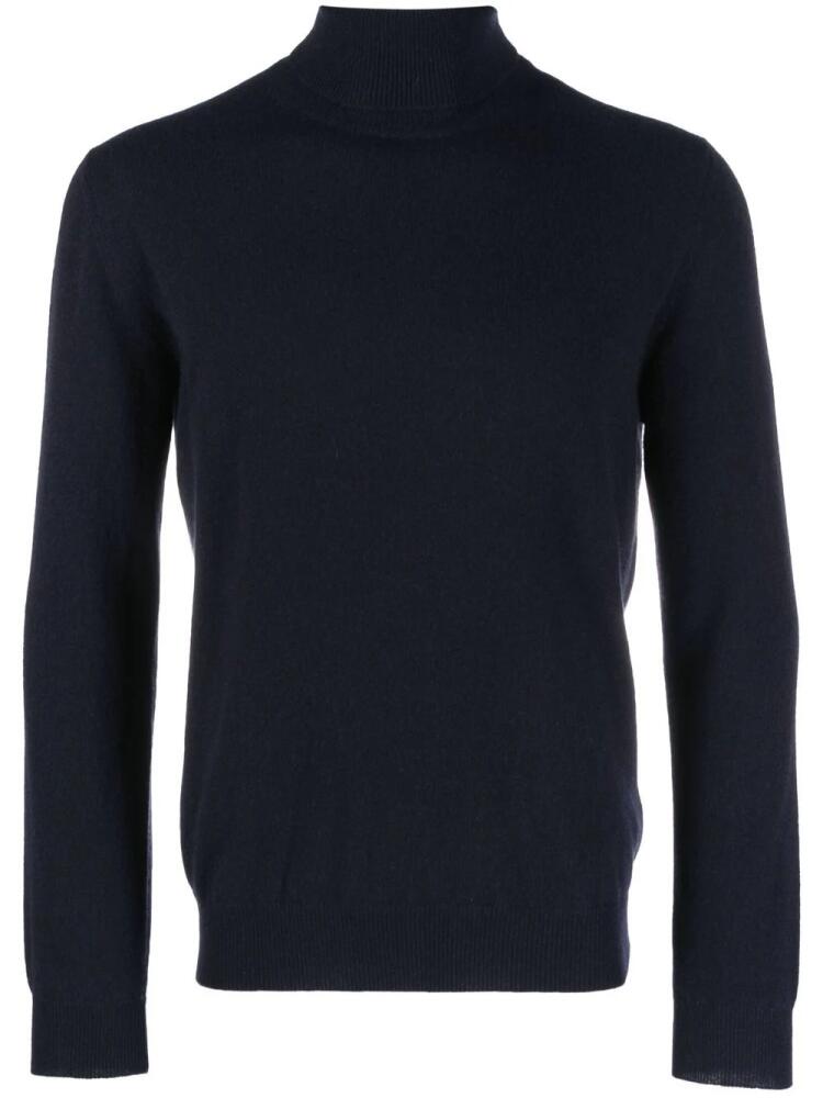 Corneliani roll-neck cashmere jumper - Blue Cover