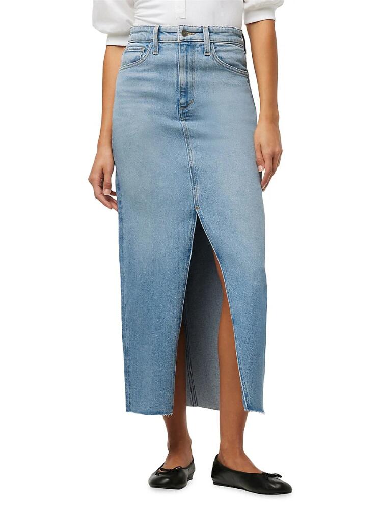 Joe's Jeans Women's The Eva Faded Wash Maxi Skirt - Blue Cover