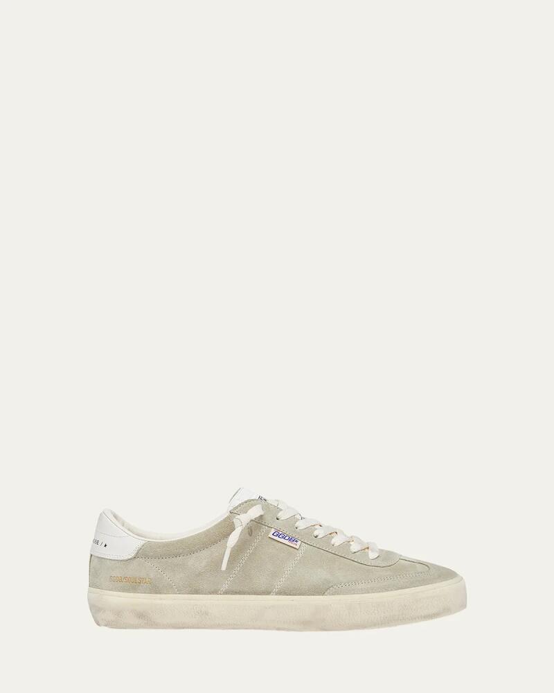 Golden Goose Men's Soul-Star Suede Low-Top Sneakers Cover