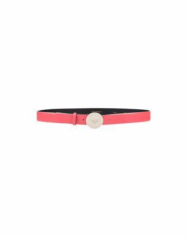 Emporio Armani Woman Belt Coral Soft Leather Cover