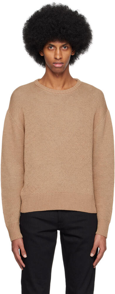 John Elliott Tan High Twist Sweater Cover