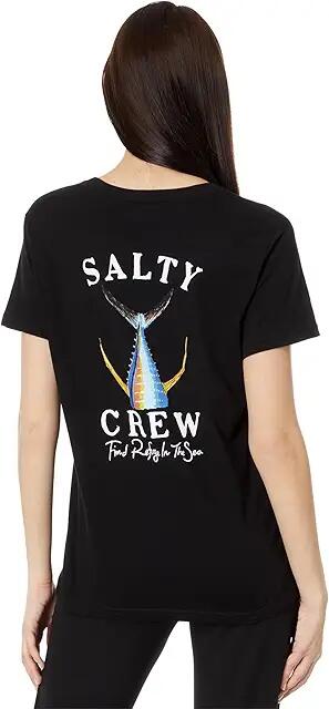 Salty Crew Tailed Boyfriend Short Sleeve Tee (Black) Women's Clothing Cover