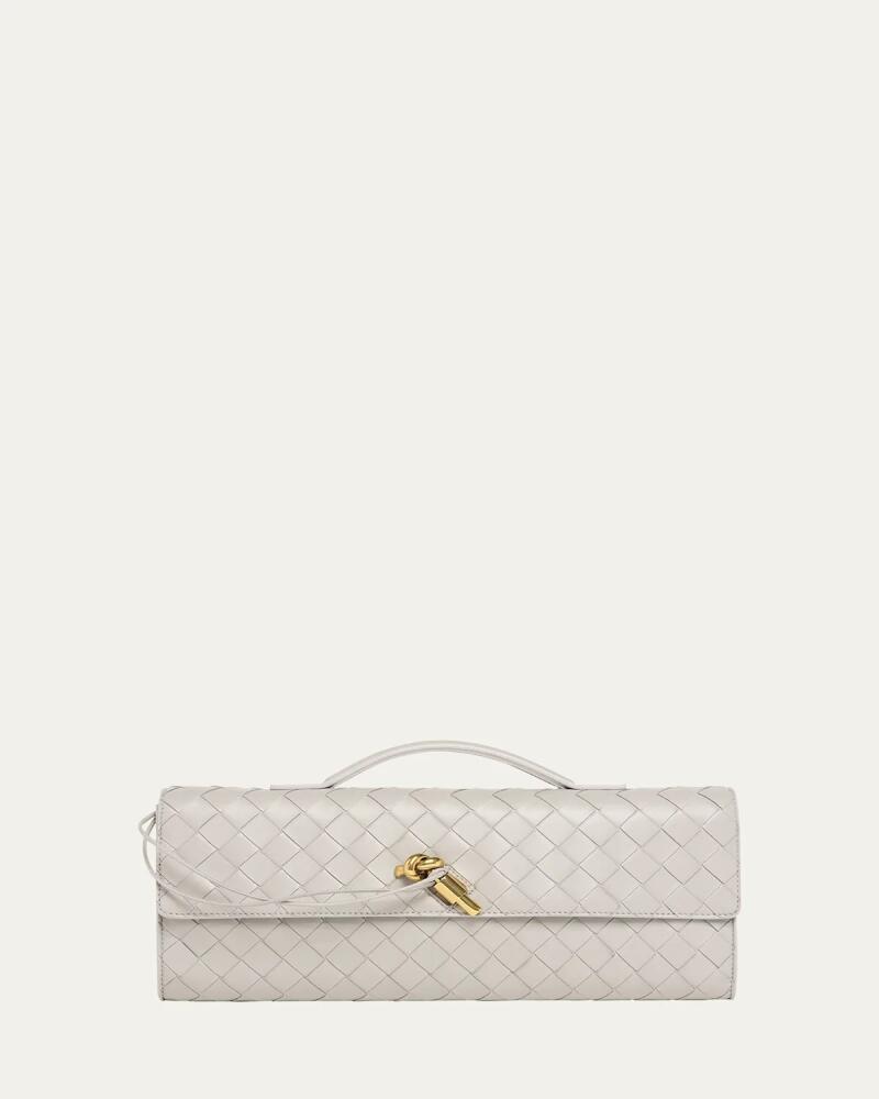 Bottega Veneta Long Andiamo Clutch Bag with Handle Cover